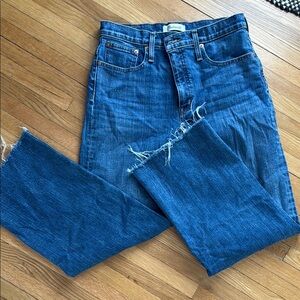 Madewell Slim Wide Leg Crop Jeans